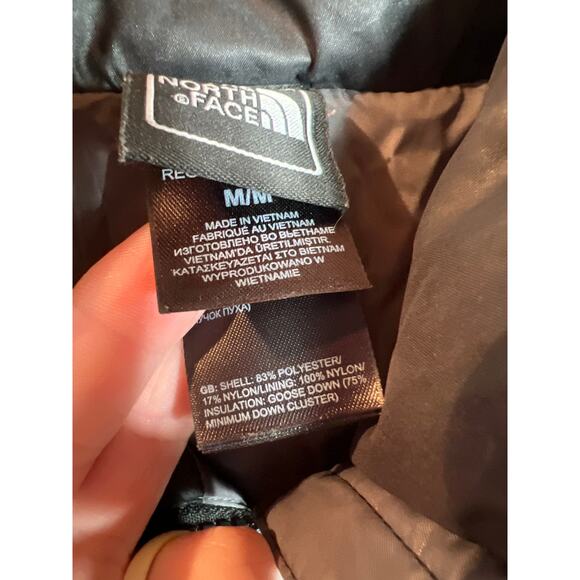 The North Face Puffer Vest Women's Medium 550 Goose Down Black Quilted - Picture 9 of 11